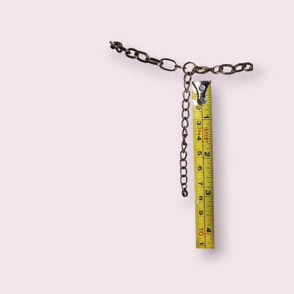 MULTICOLOR ACRYLIC STONES GOLDEN FLOWER LINKS RENAISSANCE STYLE CHOKER NECKLACE - Picture 9 of 10